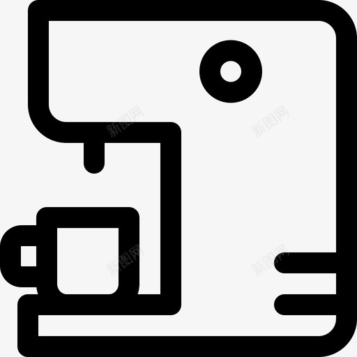浓缩咖啡123号办公室直线型图标svg_新图网 https://ixintu.com 123号 办公室 咖啡 浓缩 直线 线型