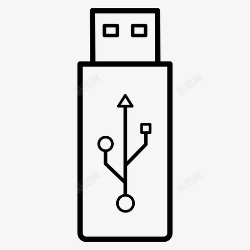 笔驱动器设备存储器图标svg_新图网 https://ixintu.com 存储器 设备 驱动器