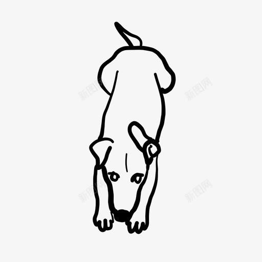 问狗朋友撒谎图标svg_新图网 https://ixintu.com 手绘狗2 撒谎 朋友 等待 问狗