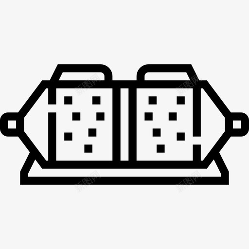 刹车片汽车零件7线性图标svg_新图网 https://ixintu.com 刹车片 汽车零件 线性