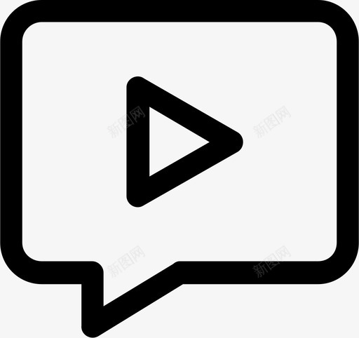 媒体多媒体播放电影图标svg_新图网 https://ixintu.com 多媒体 媒体 播放 放电影 视频