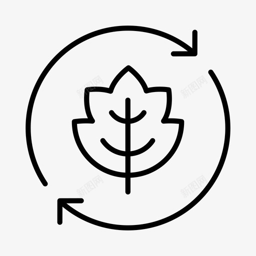 生态系统环境绿色能源图标svg_新图网 https://ixintu.com 利用 可持续性 循环 环境 生态系统 绿色 能源