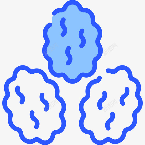 葡萄干水果19蓝色图标svg_新图网 https://ixintu.com 水果 葡萄干 蓝色