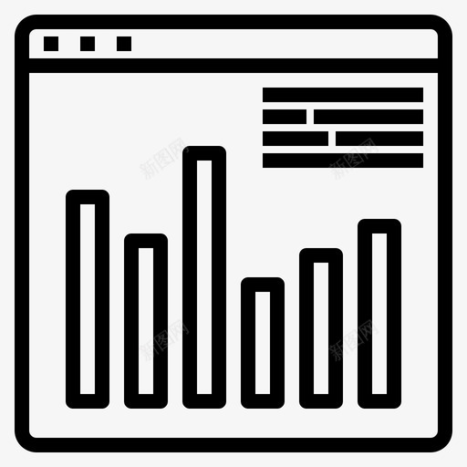 浏览器统计互联网新图标svg_新图网 https://ixintu.com 互联网 在线 新 浏览器统计 网站 网站用户界面大纲