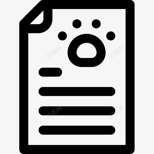 侧面图宠物36直线型图标svg_新图网 https://ixintu.com 侧面图 宠物 直线 线型