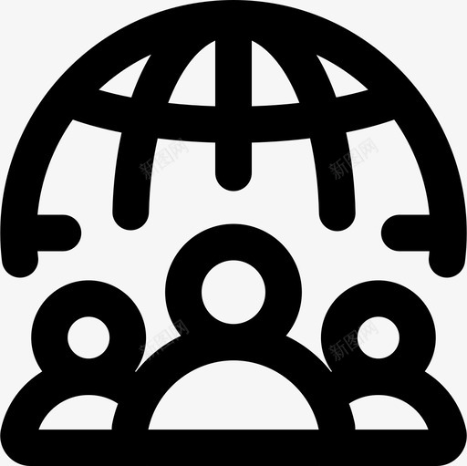 团队团队合作69大纲图标svg_新图网 https://ixintu.com 合作 团队 大纲