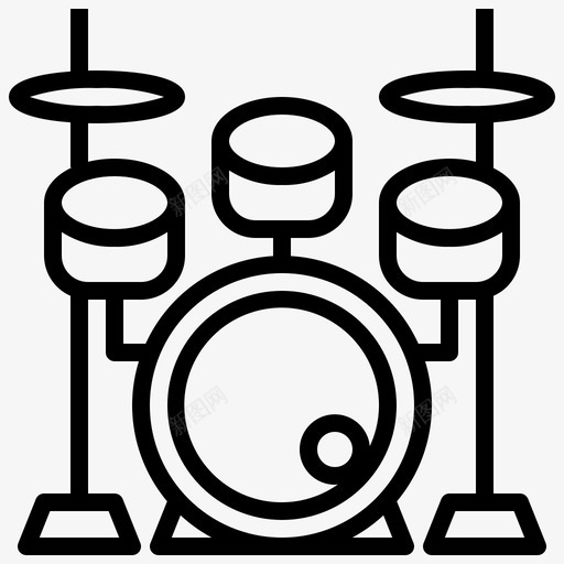 采购产品鼓套鼓套钹图标svg_新图网 https://ixintu.com 产品 多媒体 套件 采购 音乐 鼓套 鼓槌