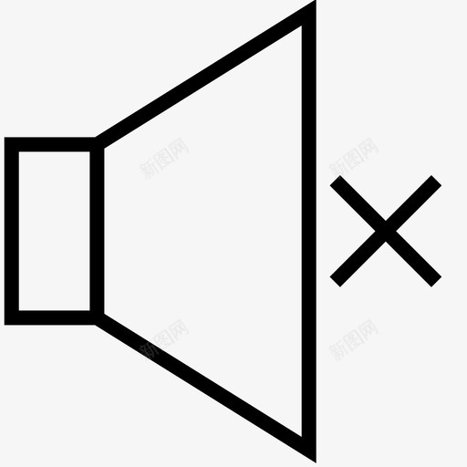 静音安静闭嘴图标svg_新图网 https://ixintu.com 关机 安静 闭嘴 静音