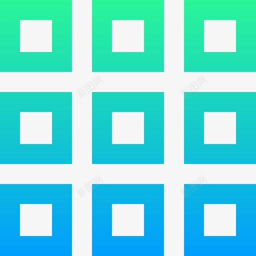 方形uiux接口4渐变图标svg_新图网 https://ixintu.com ui-ux 接口 方形 渐变
