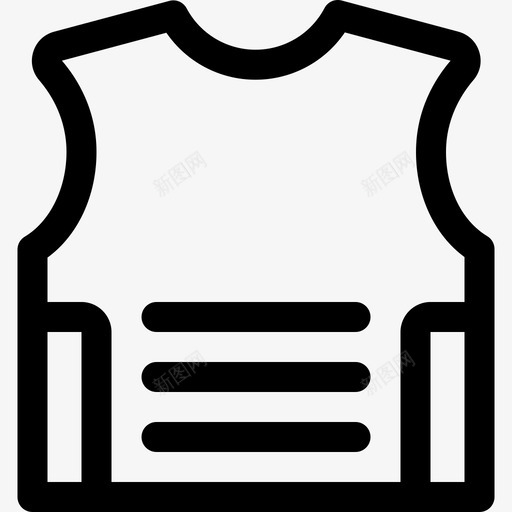Kevlar防护安全10线性图标svg_新图网 https://ixintu.com Kevlar 安全 线性 防护