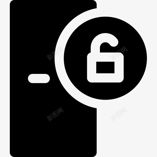 门智能家居24已填充图标svg_新图网 https://ixintu.com 已填充 智能家居24 门