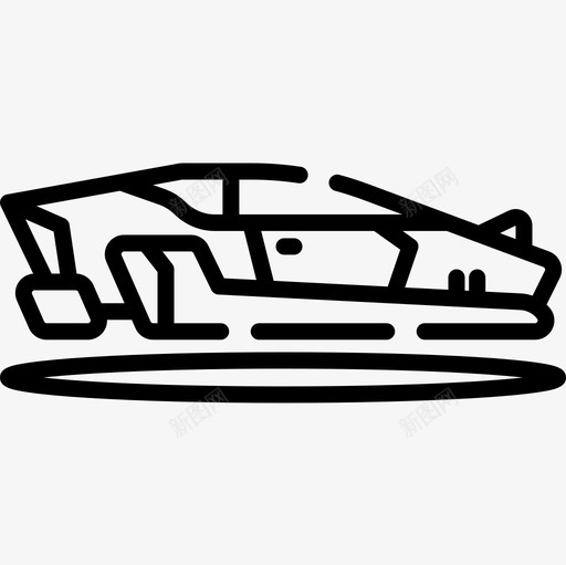 气垫车未来世界2直线型图标svg_新图网 https://ixintu.com 未来世界 气垫 直线 线型