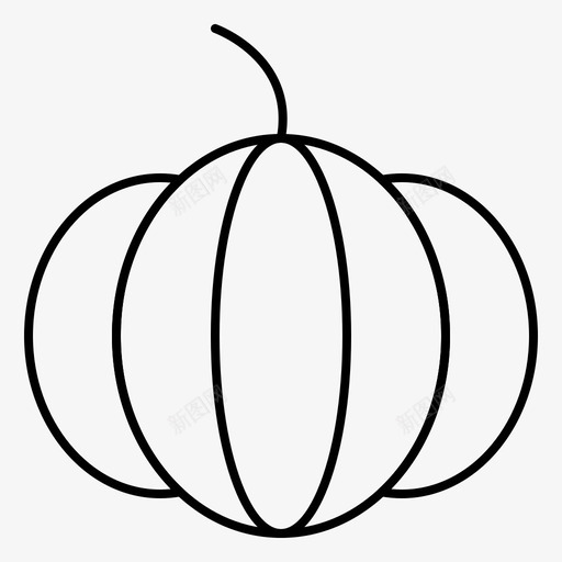 南瓜食物蔬菜图标svg_新图网 https://ixintu.com 南瓜 水果和蔬菜 蔬菜 食物