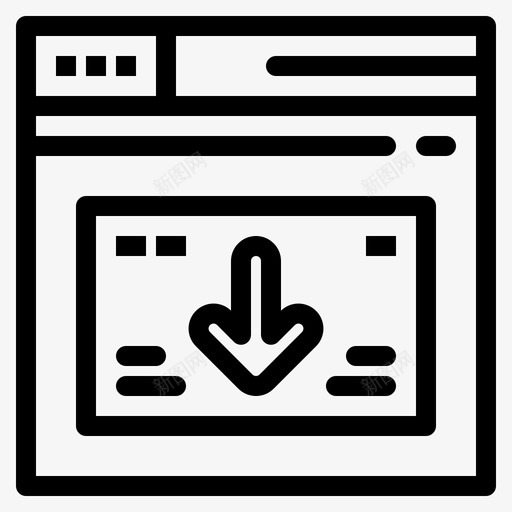 互联网页面图标svg_新图网 https://ixintu.com 下载 互联网 网站 网络 页面