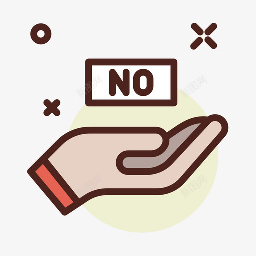 不抗议6直线颜色图标svg_新图网 https://ixintu.com 抗议 直线 颜色