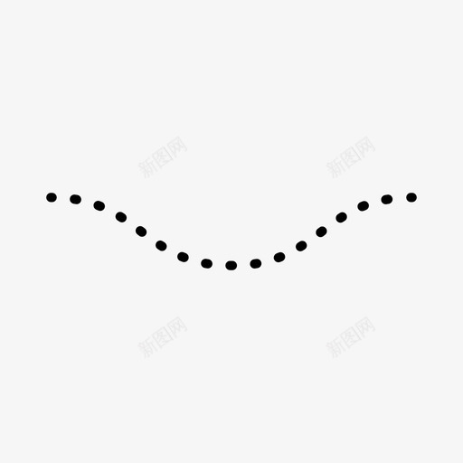 虚线线图案图标svg_新图网 https://ixintu.com 图案 形状 线 虚线