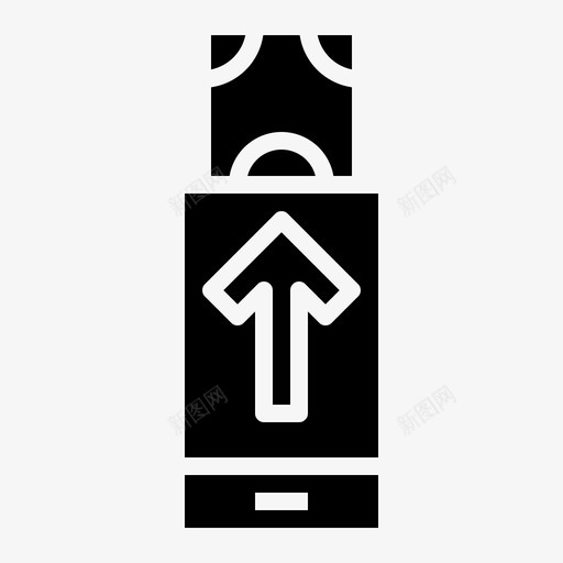 移动支付银行硬币图标svg_新图网 https://ixintu.com 商业 实体 手机 支付 智能 硬币 移动 纸币 美元 金融 银行