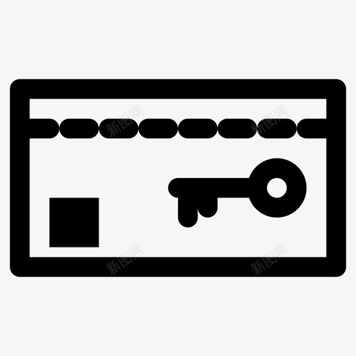 卡锁卡钥匙酒店卡图标svg_新图网 https://ixintu.com 卡锁 家庭 酒店 钥匙