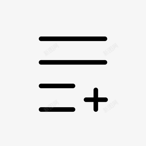 加入播放列表_32svg_新图网 https://ixintu.com 加入播放列表_32