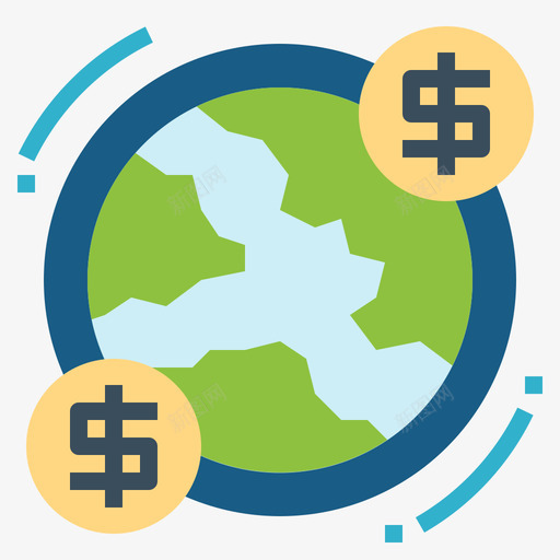 商业atm2扁平图标svg_新图网 https://ixintu.com atm 商业 扁平