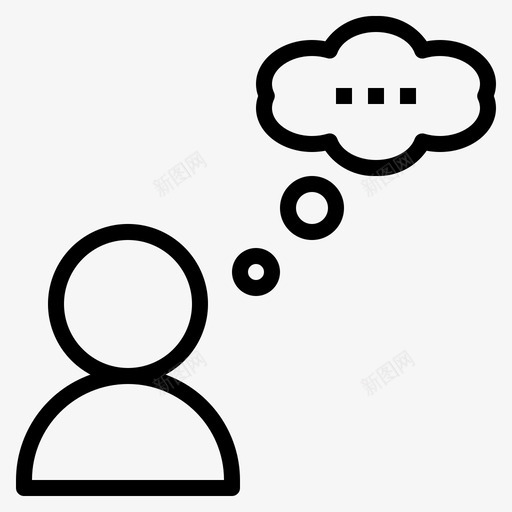 思考梦想想象图标svg_新图网 https://ixintu.com 思考 想象 感觉 梦想