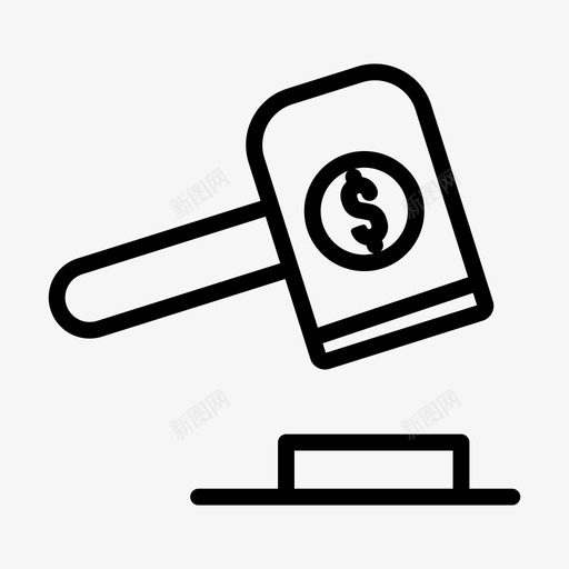 拍卖业务法院锤子图标svg_新图网 https://ixintu.com 业务线大胆 买卖 拍卖业务 法院 物业 锤子