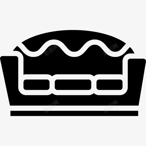 沙发家具127实心图标svg_新图网 https://ixintu.com 实心 家具 沙发