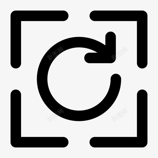 重做右旋转图标svg_新图网 https://ixintu.com 右 旋转 界面基本粗体线条集36 重做