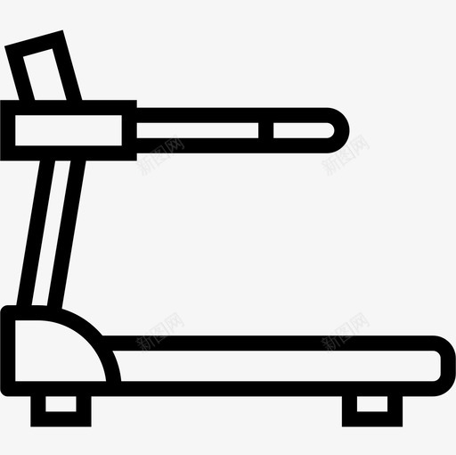 跑步机健身馆2线性图标svg_新图网 https://ixintu.com 健身馆 线性 跑步机
