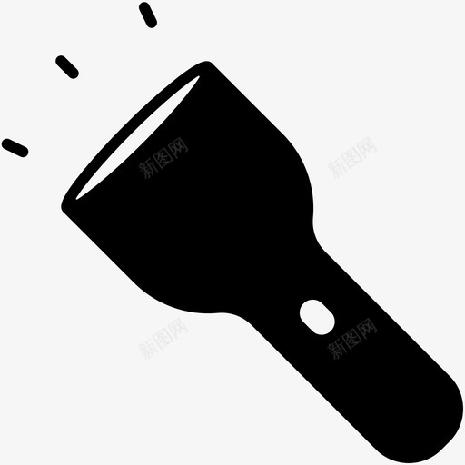 手电筒营地设备图标svg_新图网 https://ixintu.com 固体 工具 手电筒 营地 设备 野营