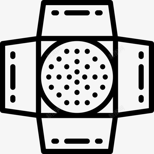 聚光灯照明线性图标svg_新图网 https://ixintu.com 照明 线性 聚光灯
