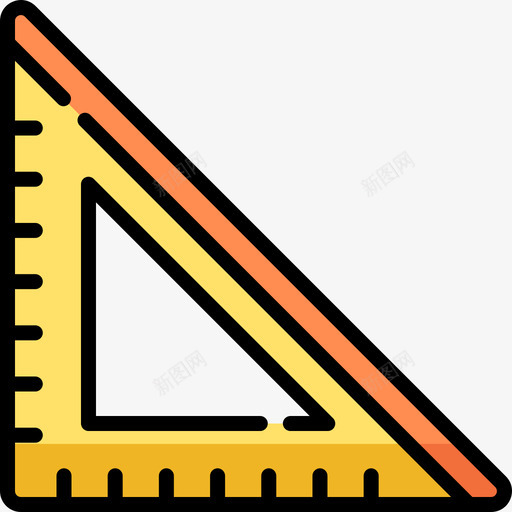 直尺手工艺品7线颜色图标svg_新图网 https://ixintu.com 手工艺品 直尺 颜色