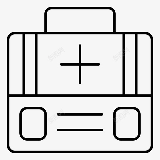 公文包急救医疗图标svg_新图网 https://ixintu.com 公文包 医疗 急救 手提箱 服装 配件