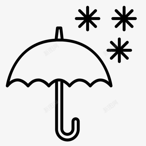 umberella气象雪图标svg_新图网 https://ixintu.com umberella 一卷 天气 天气预报 气象 第一