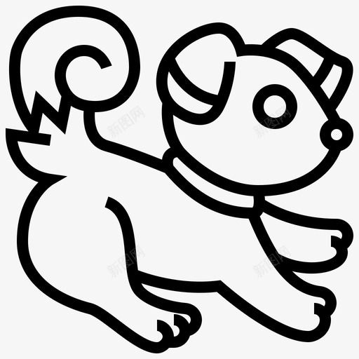 狗宠物店71直系图标svg_新图网 https://ixintu.com 宠物 直系