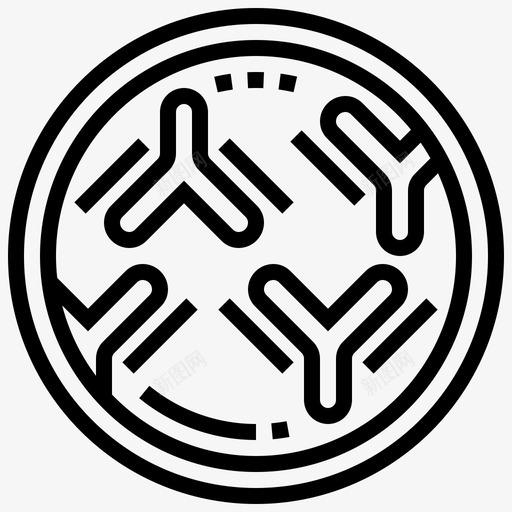 抗体抗原细胞图标svg_新图网 https://ixintu.com 免疫 分子 抗体 抗原 生物工程 细胞