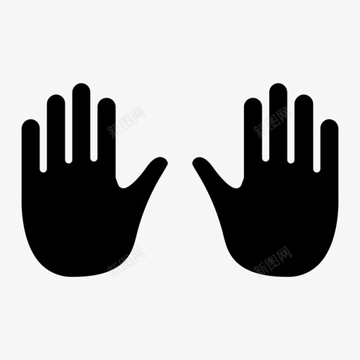 手不要不图标svg_新图网 https://ixintu.com 不 不要 停止 手 用户界面更多 符号