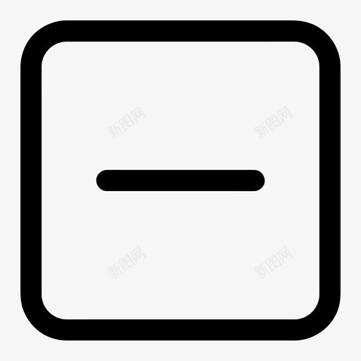 减号按钮减少图标svg_新图网 https://ixintu.com 减号 减少 删除 按钮 电子商务