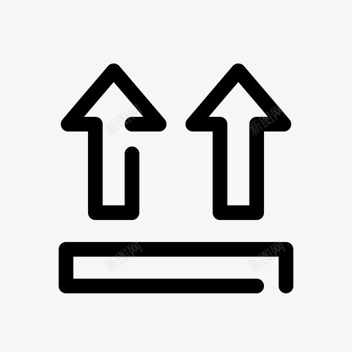 这边朝上箭头送货图标svg_新图网 https://ixintu.com 方向 物流 物流001线送货 箭头 这边朝上 送货