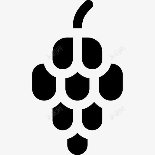 松果冬季63填充图标svg_新图网 https://ixintu.com 冬季 填充 松果
