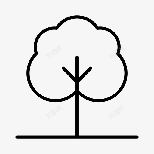 树花园绿色植物图标svg_新图网 https://ixintu.com 公园 树木 绿色植物 自然 花园