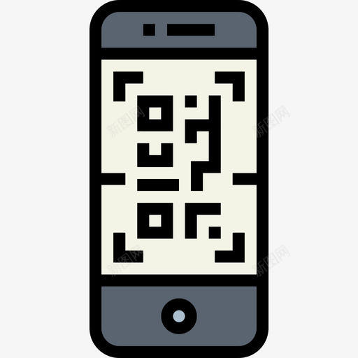 扫描仪智能手机8线性彩色图标svg_新图网 https://ixintu.com 彩色 手机 扫描仪 智能 线性