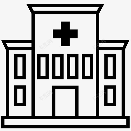 医院卫生医疗图标svg_新图网 https://ixintu.com 医疗 医药 医院 卫生 场所