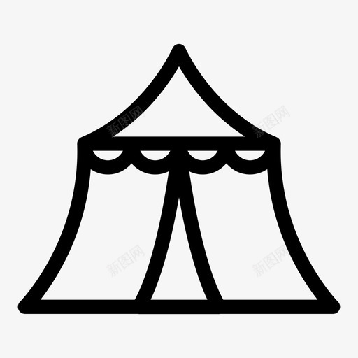 帐篷自然旅游图标svg_新图网 https://ixintu.com 帐篷 旅游 自然