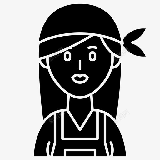 园丁植物学家农民图标svg_新图网 https://ixintu.com 农民 园丁 女性职业雕文 妇女 植物 植物学家