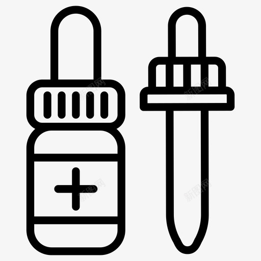 药物滴管向量化学滴管颜色选择器图标svg_新图网 https://ixintu.com 化学滴管 吸管 实验室工具 药物和药房线向量图标集 药物滴管 药物滴管向量 颜色选择器