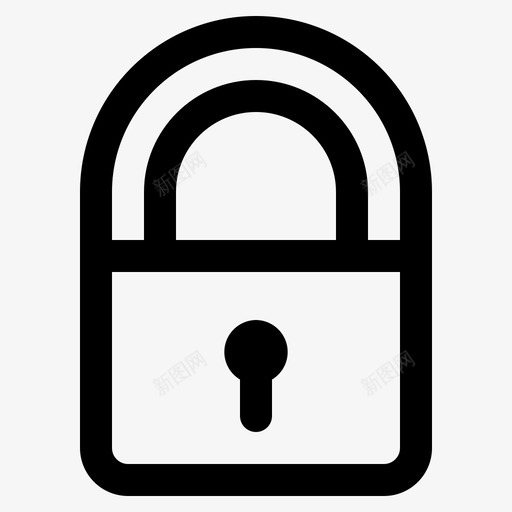 锁挂锁秘密图标svg_新图网 https://ixintu.com 安全 挂锁 用户界面基本轮廓 秘密 解锁 锁
