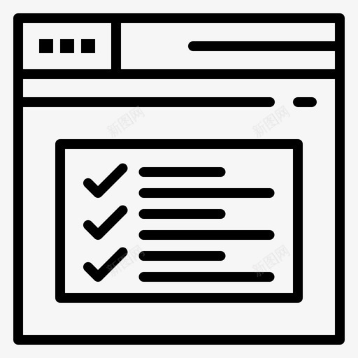 互联网网页文本图标svg_新图网 https://ixintu.com 互联网 文本 网站 网站线框 网页