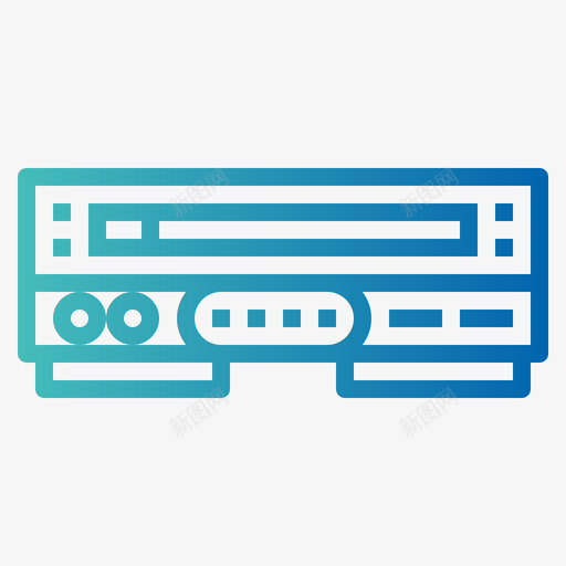 视频播放器小工具18渐变图标svg_新图网 https://ixintu.com 小工具18 渐变 视频播放器