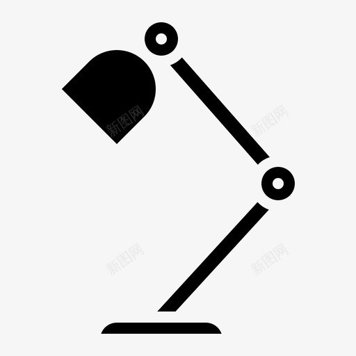 台灯家用电器19字形图标svg_新图网 https://ixintu.com 台灯 字形 家用电器19